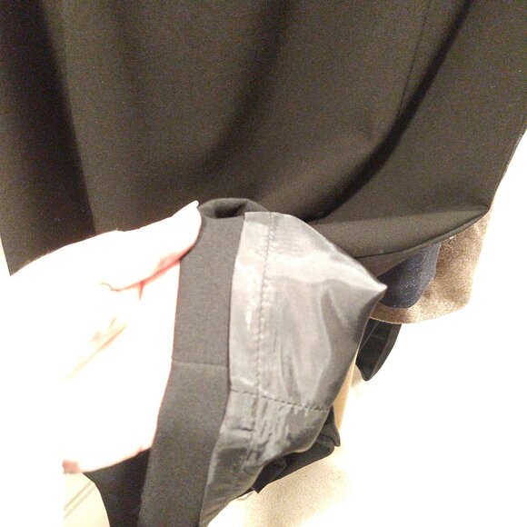 Calvin Klein Faux Pearl Trim Black Sheath Dress - Picture 8 of 10